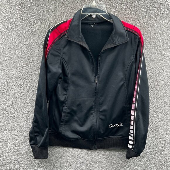 Sport Tek Womens Jacket Small Black Long Sleeve Full Zip Sweater Top Pockets - Picture 1 of 11